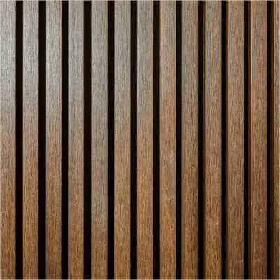 Produktbild von Wallario Memoboard Magnettafel aus Glas, Größe 50 x 50 cm, Motiv Holzlamellen in Braun