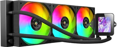 Zdjęcie produktu dla Mars Gaming MLVISION360, Chłodnica cieczy all-in-one, 12 cm, 800 RPM, 2300 RPM, Czarny