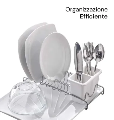 Immagine prodotto di Solidchoice - Lavastoviglie con cesto di scarico e portabistecche