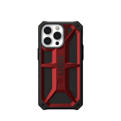 Produktbild von Urban Armor Gear Monarch, Cover, Apple, iPhone 13 Pro, 15,5 cm (6.1"), Schwarz, Rot