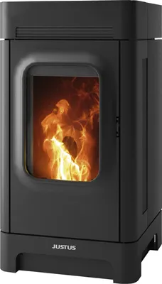 Produktbild von Justus Canis Pelletofen Stahl Schwarz