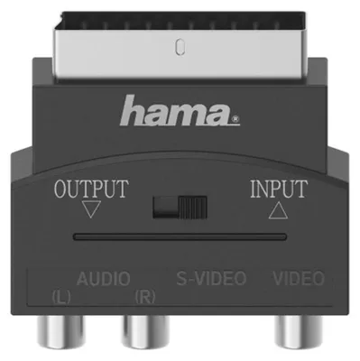 Produktbild von Hama Video-Adapter S-VHS/3 Cinch - Scart, 4-polig