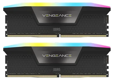 Produktbild von DIMM 32 GB DDR5-6200 (2x 16 GB) Dual-Kit (schwarz, CMH32GX5M2B6200C36, Vengeance RGB, INTEL XMP)