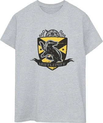 Produktbild von Harry Potter - "Hufflepuff" T-Shirt für Damen BI27843 (S) (Grau)