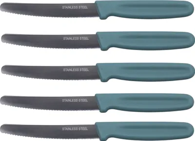 Produktbild von Shov Allzweckmesser 5-teilig Wellenschliff Blau