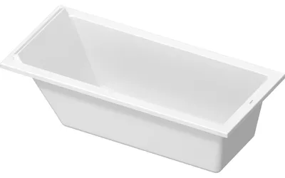 Image de Duravit Starck Baignoire rectangulaire 1 dossier 1700x800 mm - Acrylique blanc