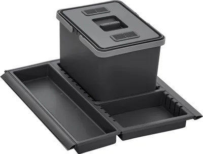 Produktbild von Abfallsammler Metropolis PTC22 05050 7F 12L mit Deckel Abfallsystem für Auszug Korpusbreite 50 cm
