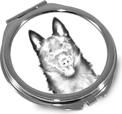 Produktbild von Schipperke Spiegel mit Hundeabbildung Art-Dog