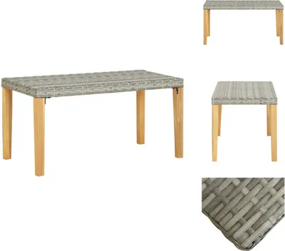 Obrázok produktu pre vidaXL Záhradná lavica 120 cm z polyratanu a masívneho dreva akácie - Záhradné lavice