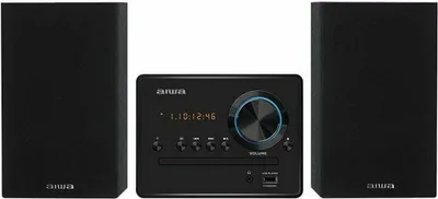 Produktbild von Aiwa MSBTU-300, Heim-Audio-Mikrosystem, Schwarz, 1 Disks, Vorderseite, 20 W, 2-Wege