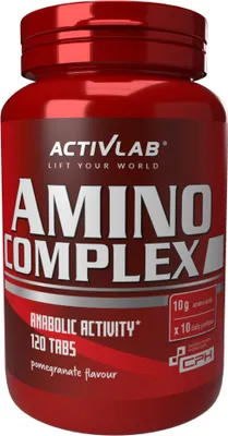 Produktbild von Activlab Amino Complex 120 Tabletten, Granatapfel, BCAA, Arginin, Muskelmasse
