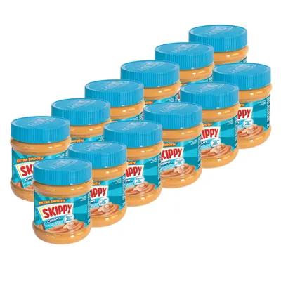 Produktbild von Skippy Erdnussbutter Creamy 12x 340g ohne Palmöl