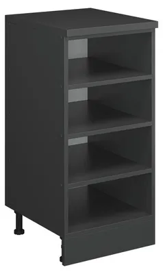 Image de Meuble sous pente Vicco R-Line Anthracite/Anthracite 40cm sans pente, ouvert, Model 61853