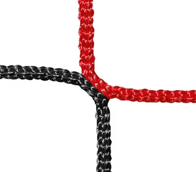 Produktbild von Huck Jugendtornetz-Paar 4 mm 1,50 m tief schwarz rot