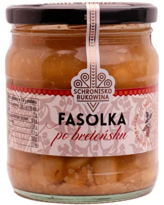 Zdjęcie produktu dla Fasola po bretońsku 400 g – Schronisko Bukowina