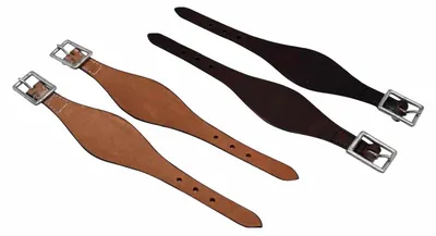 Produktbild von Fender Hobble Straps geschwungen Leder Fenderriemen Westernsteigbügel Fixierung in Hellbraun