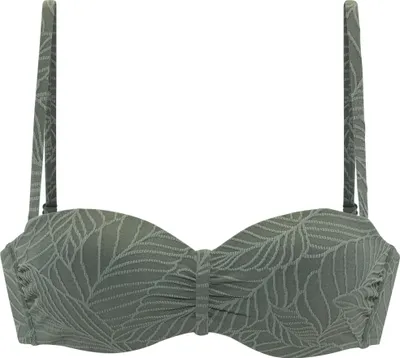 Produktbild von LASCANA Bügel-Bandeau-Bikini-Top Fay oliv Größe 34 Cup B