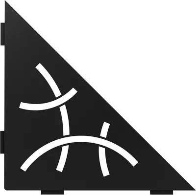 Image de Schlüter SES1D6MGS-E-S1 Plateau Curve 210x210mm Noir graphite mat