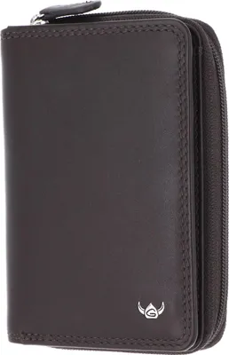 Zdjęcie produktu dla Portfel skórzany Golden Head Polo RFID Protect zip 3317 ciemnobrązowy