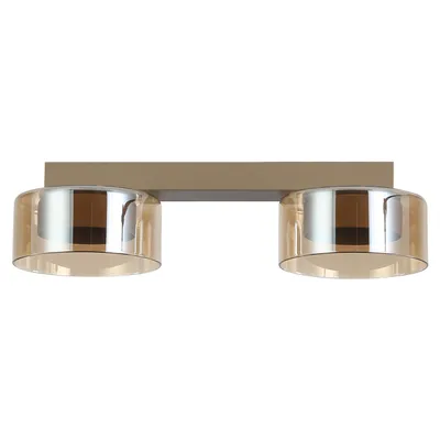 Produktbild von MasterLED Deckenleuchte 2-flammig GX53 Kaschmir Amberglas 38 cm für Innenräume