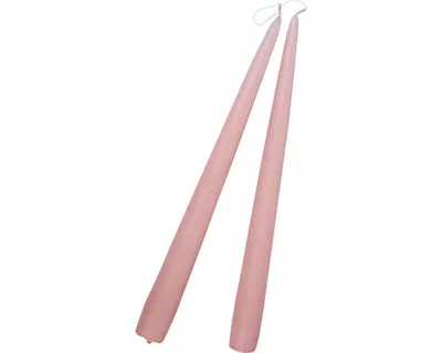 Obrázek produktu pro Svíčka kónická 0,22 x 24 cm 2 ks starorůžová