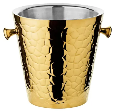 Champagnerkühler Capri Gold Ø 22 cm, H 23 cm, Edelstahl