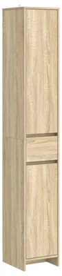 Produktbild von vidaXL Badezimmerschrank Sonoma-Eiche 30 x 33 x 190 cm Holzwerkstoff