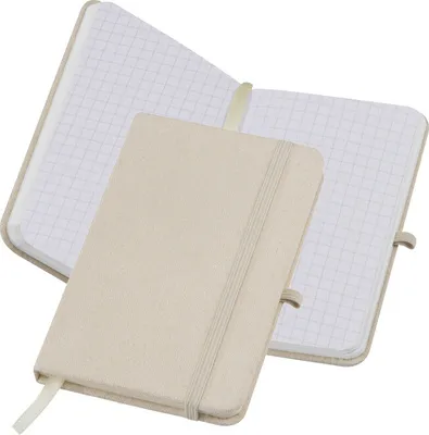 Produktbild von Notizbuch mit Hardcover-Canvas Umschlag / DIN A6 / 160 S. kariert / Farbe: beige