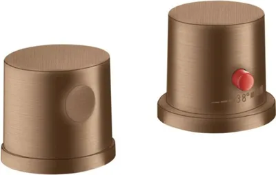 Immagine prodotto di hansgrohe AXOR AXOR Uno 2 trous pour jante de baignoire, thermostat, 2 consommateurs, 38480310, 38480310