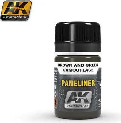 Produktbild von AK Interactive S.L. AK-2071 Paneliner for brown & green Camouflage