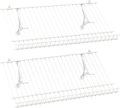 Produktbild von Wandmontiertes Schuhregal-Set aus Metall, 2-teilig, individuell anpassbar