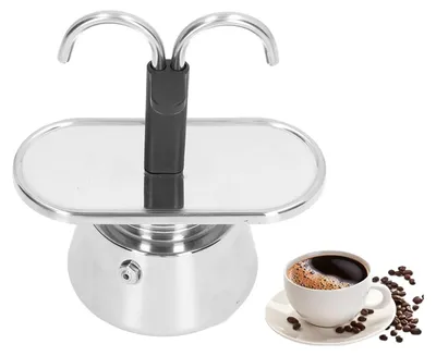 Produktbild von Edelstahl-Moka-Kanne für 2 Tassen – Italienische Espressomaschine