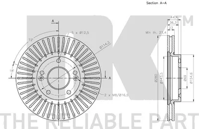 Produktbild von PREISHAMMER 2 Bremsscheiben belüftet 273 mm (1420-23475) | Brems