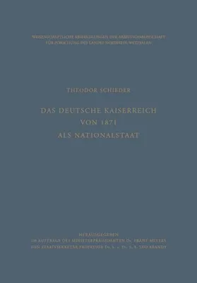 Produktbild von Das Deutsche Kaiserreich von 1871 als Nationalstaat