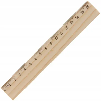 Produktbild von Holzlineal 16 cm aus Kiefernholz – Natürliche Schrein