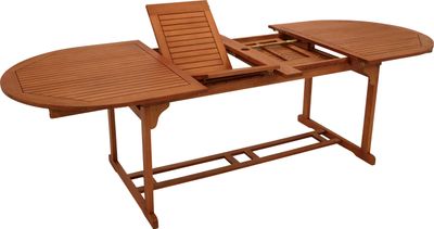 DEGAMO Gartentisch LAGO 180x100cm, ausziehbar auf 260cm