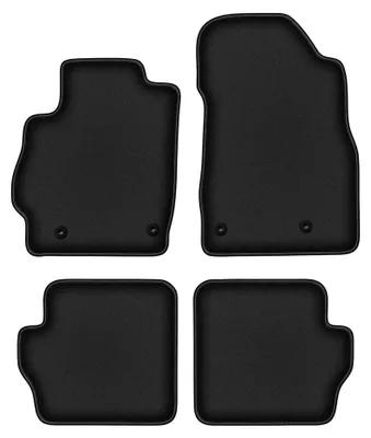 Immagine prodotto di Tappetini in moquette per Mazda 2 II 2007-2015 (hatchback) – set 4 pezzi, neri, su misura – Wielganizator DURBAN