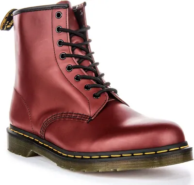 Produktbild von Dr Martens 1460 Smooth Klassische 8 Öse Schnürung Leder Stiefel Kirsche – undefined / Kirsche
