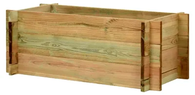 Produktbild von Pflanzkübel Hochbeet Kiefernholz imprägniert 80 cm, Palettenrahmen, Hochteich, Gemüsebeet, Kräuterregal Balkon, Blumenbeet, Kräuterspirale, Tomatenbeet, Pflanzhochbeet