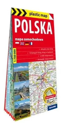 Obrázek produktu pro Plastová automobilová mapa Polska v měřítku 1:700 000 – kolektivní práce