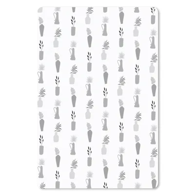 Produktbild von MuchoWow® Mauspad Mousepad Hintergrund - Schwarz - Weiß 40x60 cm - Mousepads - Maus Mat - Pad - Mausunterlage - Schreibtisch Accesoire