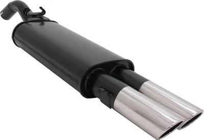 Image de Echappement sport Novus pour VW Golf 2 19E 2x76mm SR-Design Silencieux arrière avec ABE