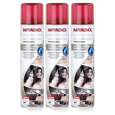 Produktbild von Imprägnol Universal Imprägnierspray 400ml - Wetterschutz (3er Pack)