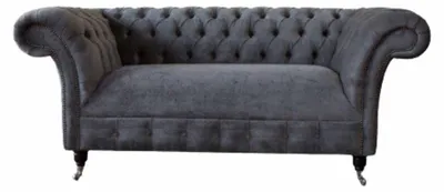 Immagine prodotto di Divano Chesterfield 2 posti imbottito in tessuto design divani in tessuto
