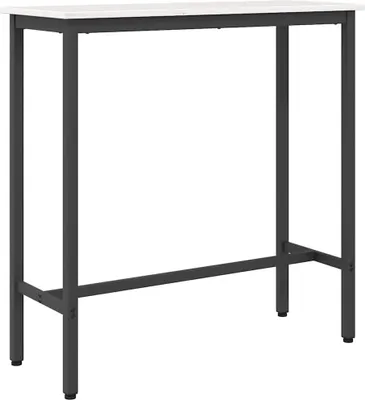 Obrázok produktu pre vidaXL Stôl biely 100 x 40 x 101 cm Inžinieri Drevo a oceľ