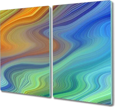Produktbild von Coloray Hackbrett Herdabdeckplatte 2x30x52 cm Küchenbrett Kochplattenabdeckung Schneidebrett - farbige Sande