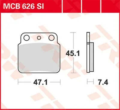 Immagine prodotto di TRW Pastiglia freno Trw Sinter Mcb 626 Si