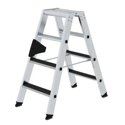 Produktbild von MUNK Stehleiter beidseitig begehbar mit clip-step R13 2x4 Stufen
