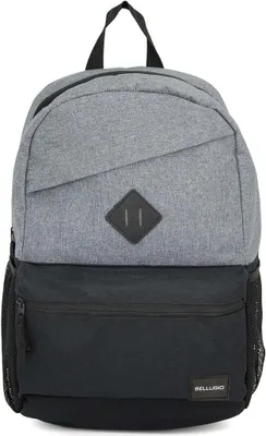 Produktbild von Bellugio Herrenrucksack für Schule und Arbeit - Dunkelgrau