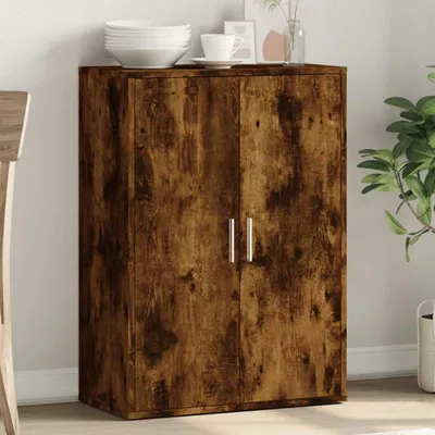 Image de vidaXL Sideboard chêne fumé 60x31x84 cm bois composite